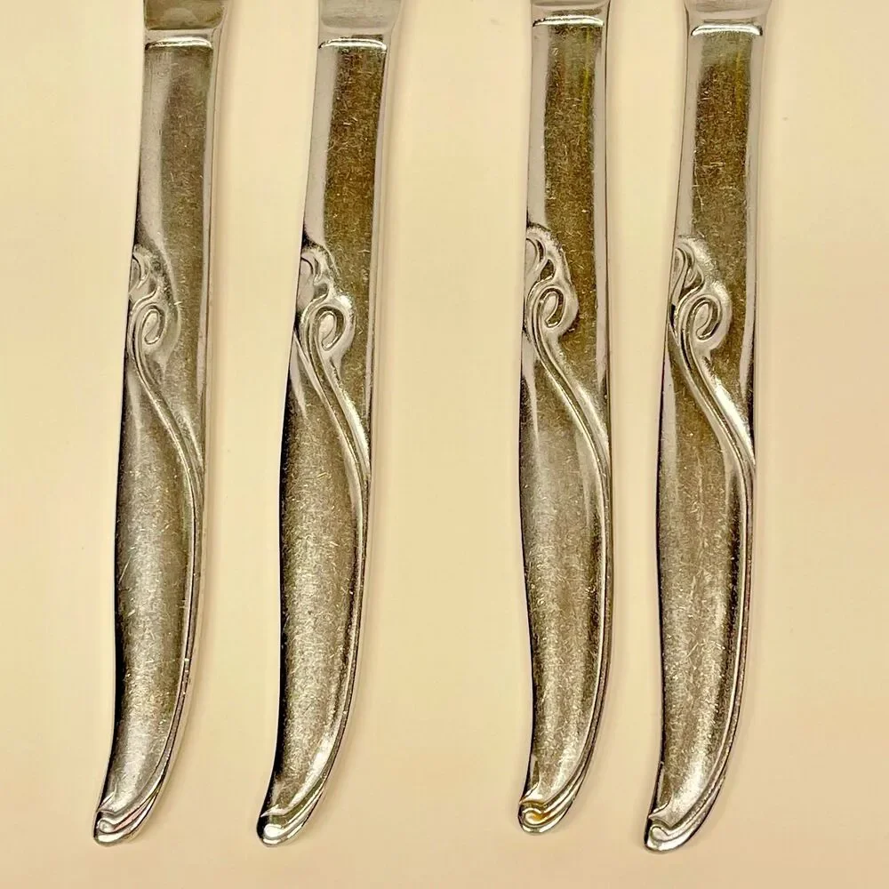 Vintage AMK9 by Armack Japan Stainless Steel Flatware set of 4-8